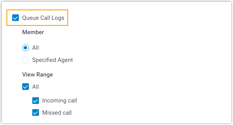 Enable Queue Call Logs