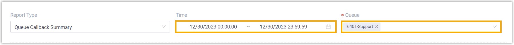 Filter Queue Callback Summary Data