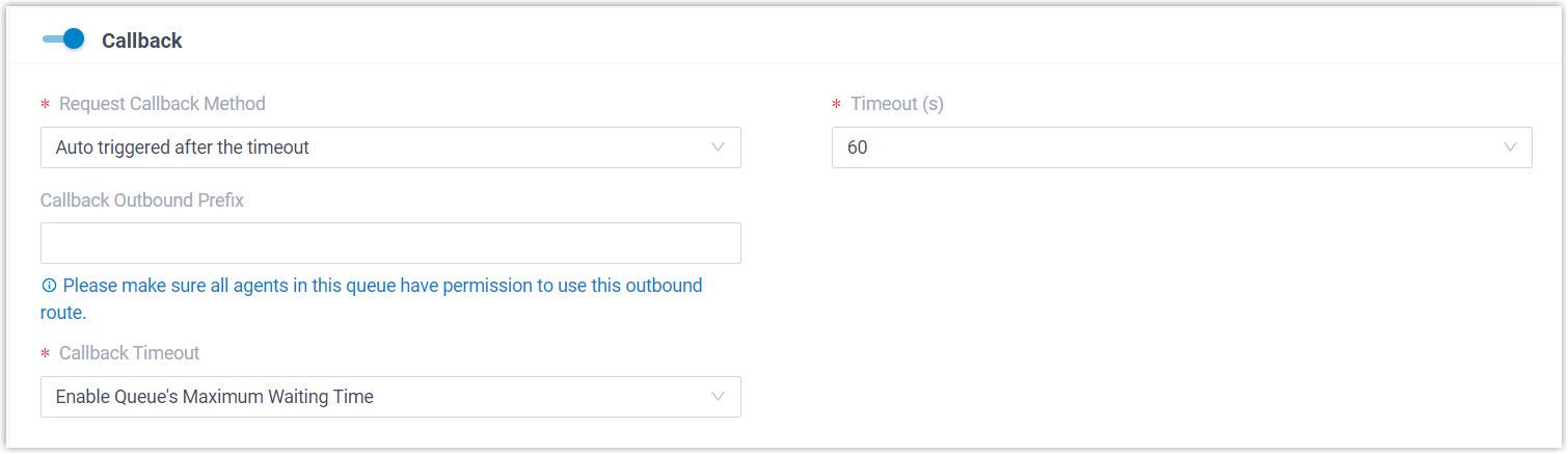 Queue Callback by Timeout