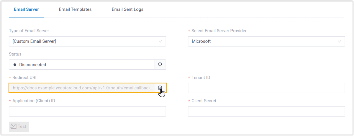PBX Redirect URI