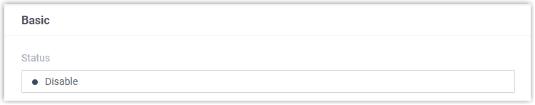 Integration status showing Disable after suspending the connection