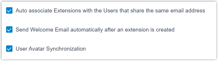 Additional user synchronization options
