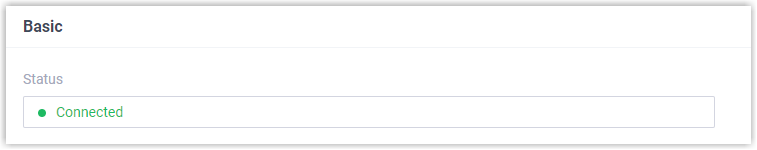 Integration page with a Connected status shown for Active Directory
