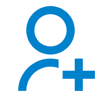 Icon for adding a contact to a meeting