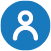 Account menu icon in the portal header