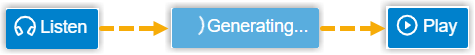 The button showing Play after the preview finishes generating