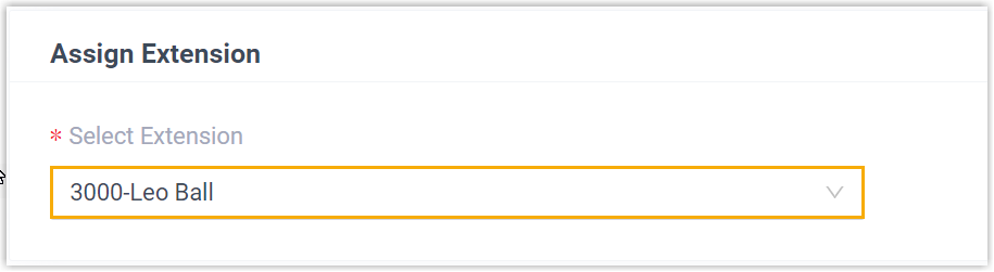 Assigning an extension to the Flat-Phone