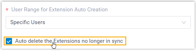 Auto delete extensions no longer in sync option