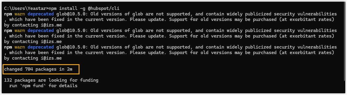 Cloud Voice, the terminal reporting a successful CLI installation