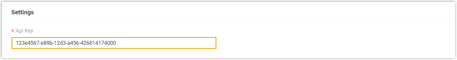 Settings section for a helpdesk that requires no authentication