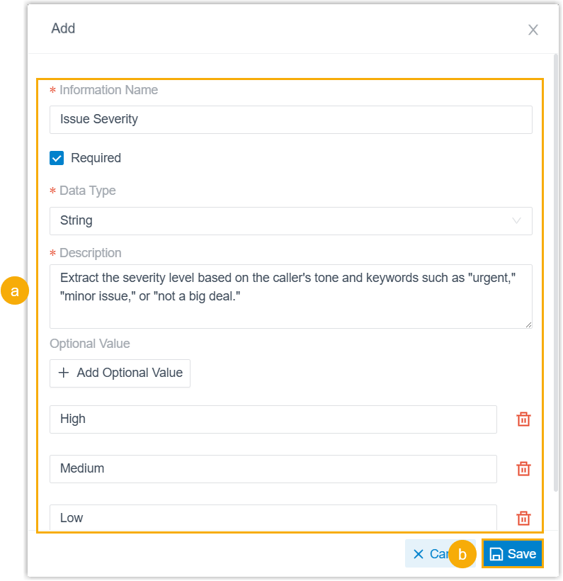 Data collection rule dialog with fields for name, type, and instructions