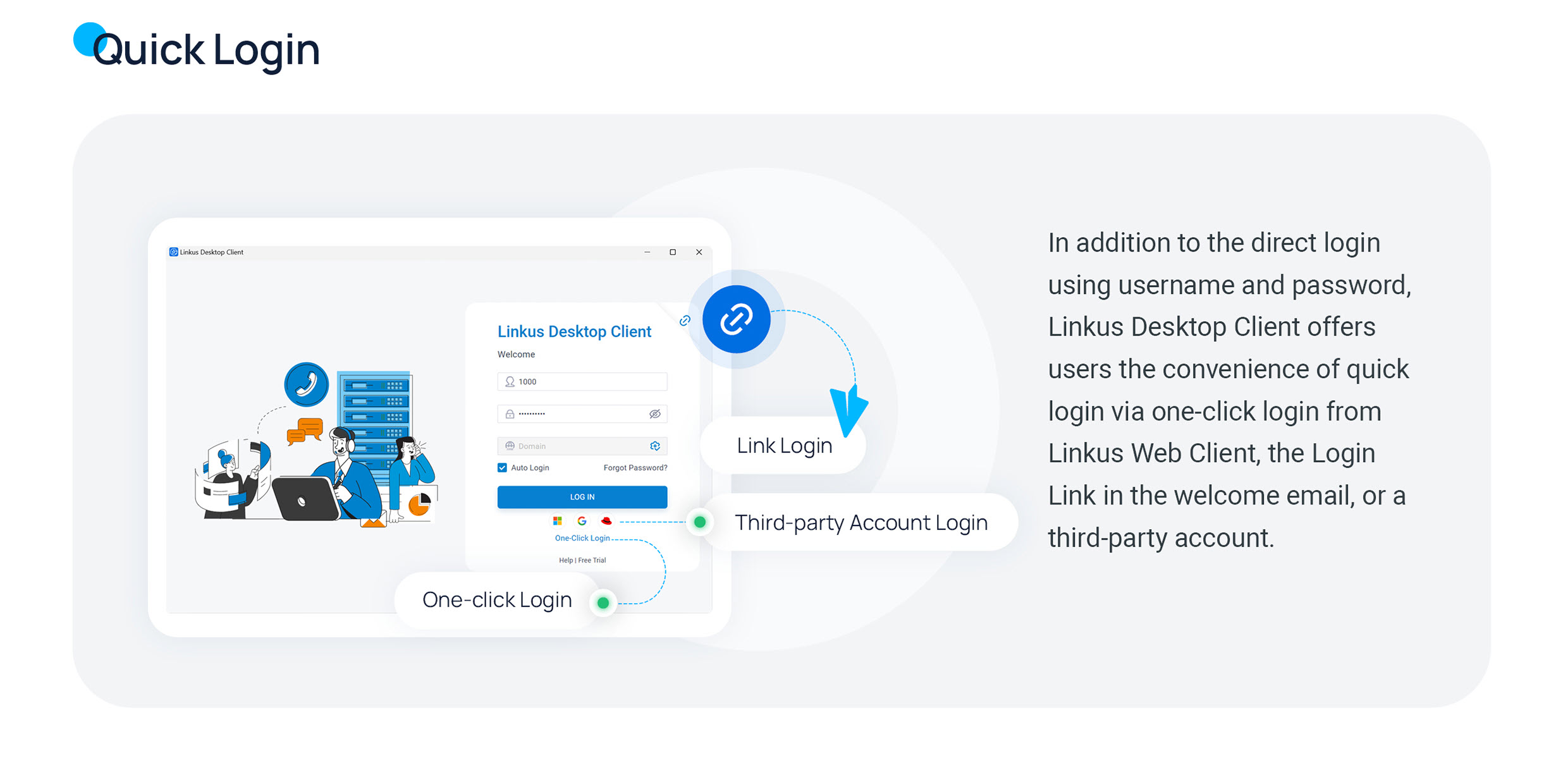 Cloud Voice, the desktop client sign-in screen