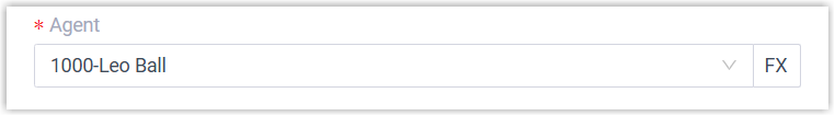 Selecting the target agent for the status change