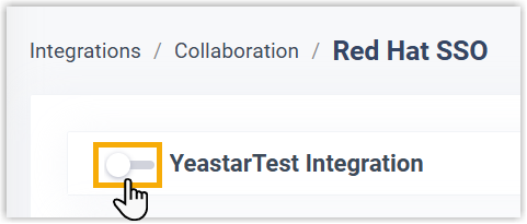 Cloud Voice, the Collaboration integration toggle switched to the off position