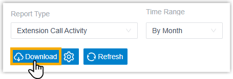 The Download control on a call report