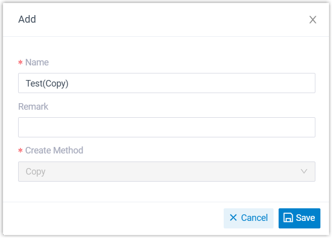 Naming a cloned call flow and adding an optional remark