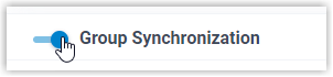 Group Synchronization switch enabled in the Collaboration settings