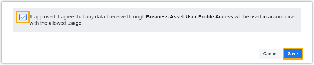 The uploaded screencast confirmed for the Business Asset permission