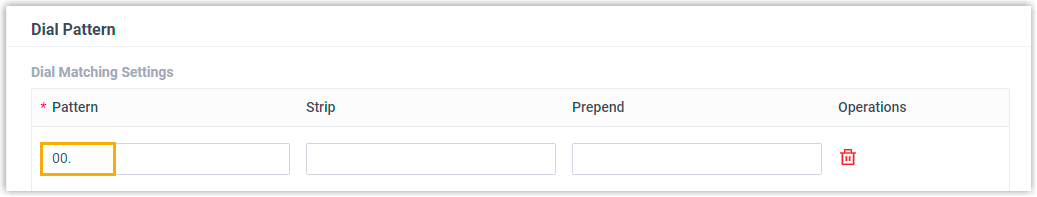 Outbound route configured to carry international calls