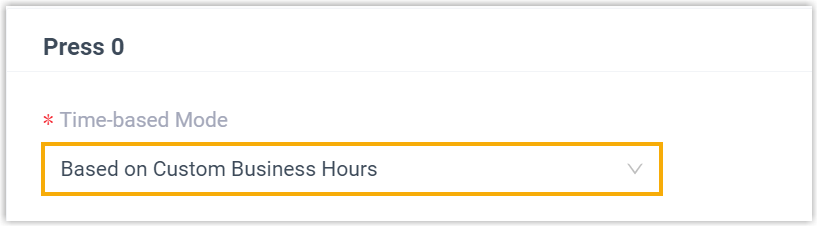 A key set to use custom business hours