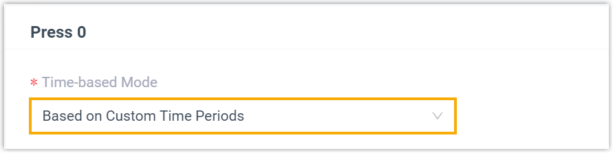 A key set to use custom time periods