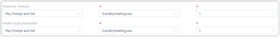 Key Press Event tab with handling for the remaining menu options