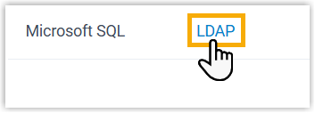 The LDAP tab within the contact synchronization settings