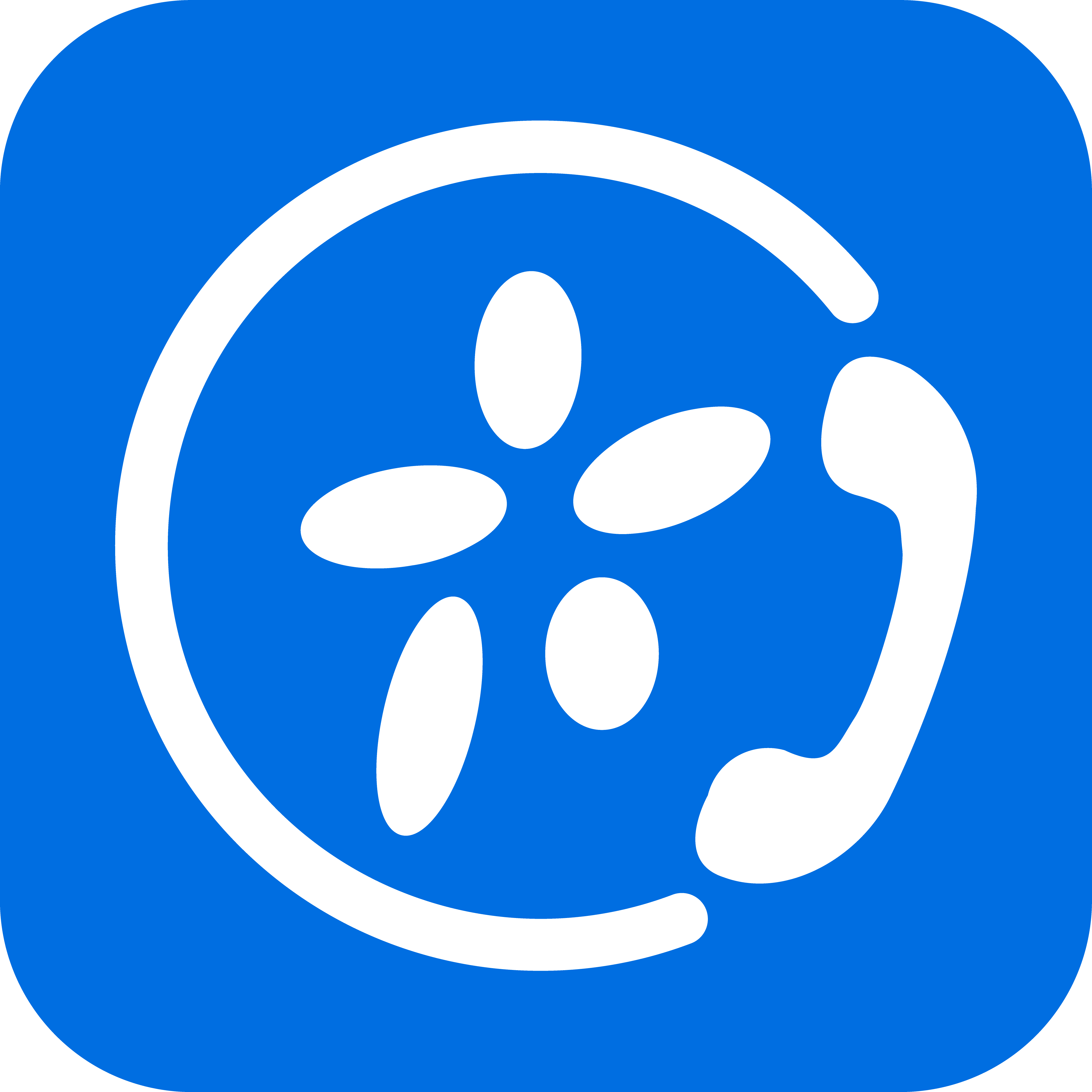Cloud Voice App icon and its right-click menu in the Windows system tray