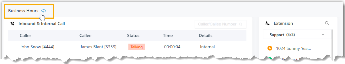 Operator panel prompting to confirm switching the active time period