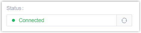 The TAPI integration status showing as Connected