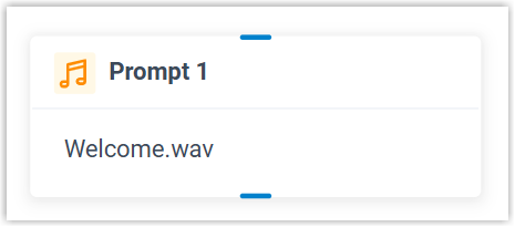 The configured prompt shown on the component