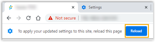 Chrome prompt to reload the page after changing permissions