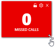 A Wallboard widget being resized by dragging its lower-right corner