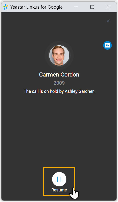Cloud Voice, the Resume prompt in the Google browser extension