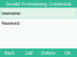 Authentication prompt shown on the phone before first-time provisioning
