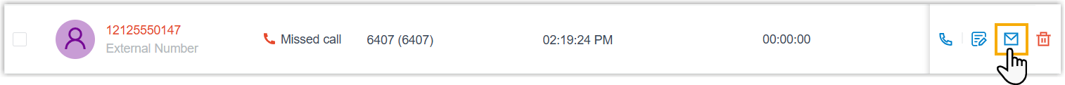 Sending a call follow-up email from the web app