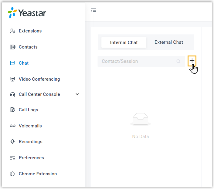 Cloud Voice, starting a new group conversation