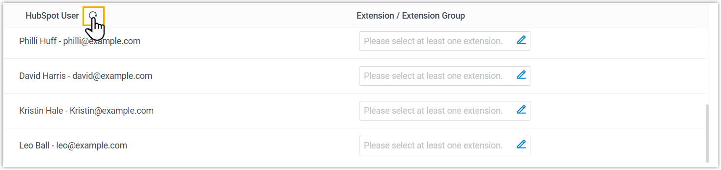Syncing the list of HubSpot CRM users