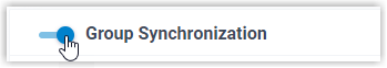 Group Synchronization toggle switched on in the Collaboration settings