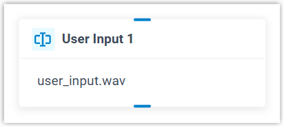The configured prompt shown on the User Input component