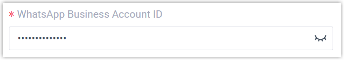 WhatsApp Business Account ID field on the channel form