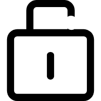 Lock icon on a widget