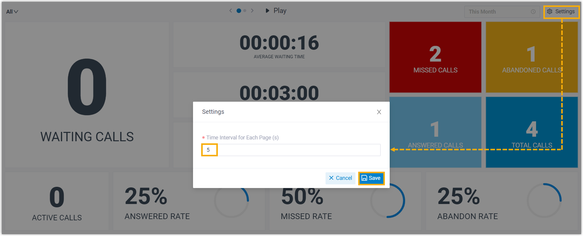 Set Wallboard Rotate Time